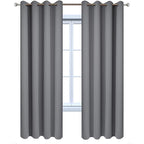 Yakamok Blackout Curtains 96 Inches Thermal Insulated Grey Room Darkening - Image 9