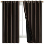 NICETOWN Complete 100% Blackout Curtains, Thermal Insulated & Energy Efficiency by NICETOWN