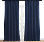 NICETOWN Navy Curtains Blackout Draperies - Image 2