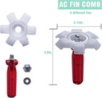 10 Pcs Air Conditioner Fin Comb Cleaner kit AC Coil Cleaning Brush 5 Different Fin Combs Condenser Fin Straightener AC Evaporator Comb Radiator Repair Clean Tool (Multicolor)
