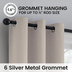 SimpleHome 100% Blackout Curtains - Image 5
