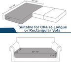 Water Repellent Sofa Cushion Slipcovers, Stretch Spandex 3 Seats Sette Cushion - Image 4