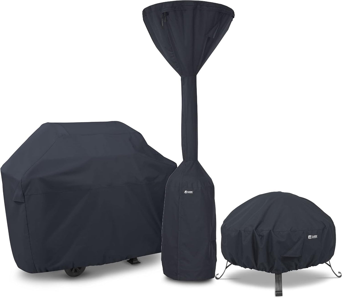 Classic Accessories Water-Resistant 36 Inch Full Coverage Square Fire Pit Cover, Patio Furniture Covers