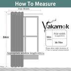 Yakamok 100% Blackout Curtains 84 Inches Long, 2 Thick Layers Heat and Full - Image 8