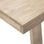 Plank+Beam Classic 72 Inch Dining Table, Rectangular, Seashell Wirebrush