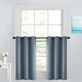 Yakamok Soild Small Window Curtains, Grommet Thermal Insulated Privacy Curtains by Yakamok