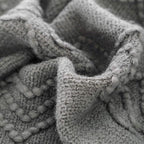 BOURINA Throw Blanket Textured Solid Soft Sofa Throw Couch Cover Knitted - Image 5