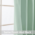 Yakamok Light Sage Green Blackout Curtains - Image 3