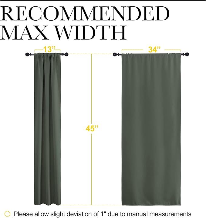 NICETOWN Bedroom Curtains Blackout Draperies - Image 7