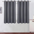 LEMOMO Blackout Curtains 66 x 54 Inch Long Grey Curtains Set of 2 Panels Room by Lemomo