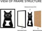 Framed Funny Bathroom Wall Art