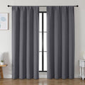 Simplebrand Ava Grey Blackout Curtains by Simplebrand