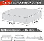 Couch Cushion Covers Seat Cushion Cover Stretch Couch Cover Separate Sectional - Image 6