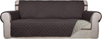 PureFit Reversible Quilted Sofa Cover, Water Resistant Slipcover Furniture by PureFit
