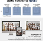 PU MEI Sherpa Blanket Full/Queen Plaid Thick Bed Blanket, 90”*80” Super Soft - Image 9