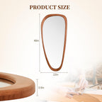WallBeyond Asymmetrical Mirror, Irregular Mirror Full Length, Boho Wall Mirrors Decorative for Bedroom Living Room Entryway Hall, Mid Century Modern Decor 48" H x 22" W