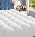ELEMUSE Queen Mattress Topper, Extra Thick Pillow Top Mattress Pad Cover