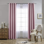 NICETOWN Blackout Pink Curtains - Image 6
