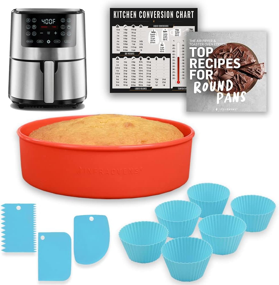 INFRAOVENS Silicone Air Fryer Baking Set for Ninja AF141 5 Qt