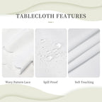 Palm Tropical Leaves Table Cloths Decorative for Dining Room, Palm Leaves Washable Tablecloth for Home, Restaurant, Outdoor Party Table Cover 54x72 Inch
