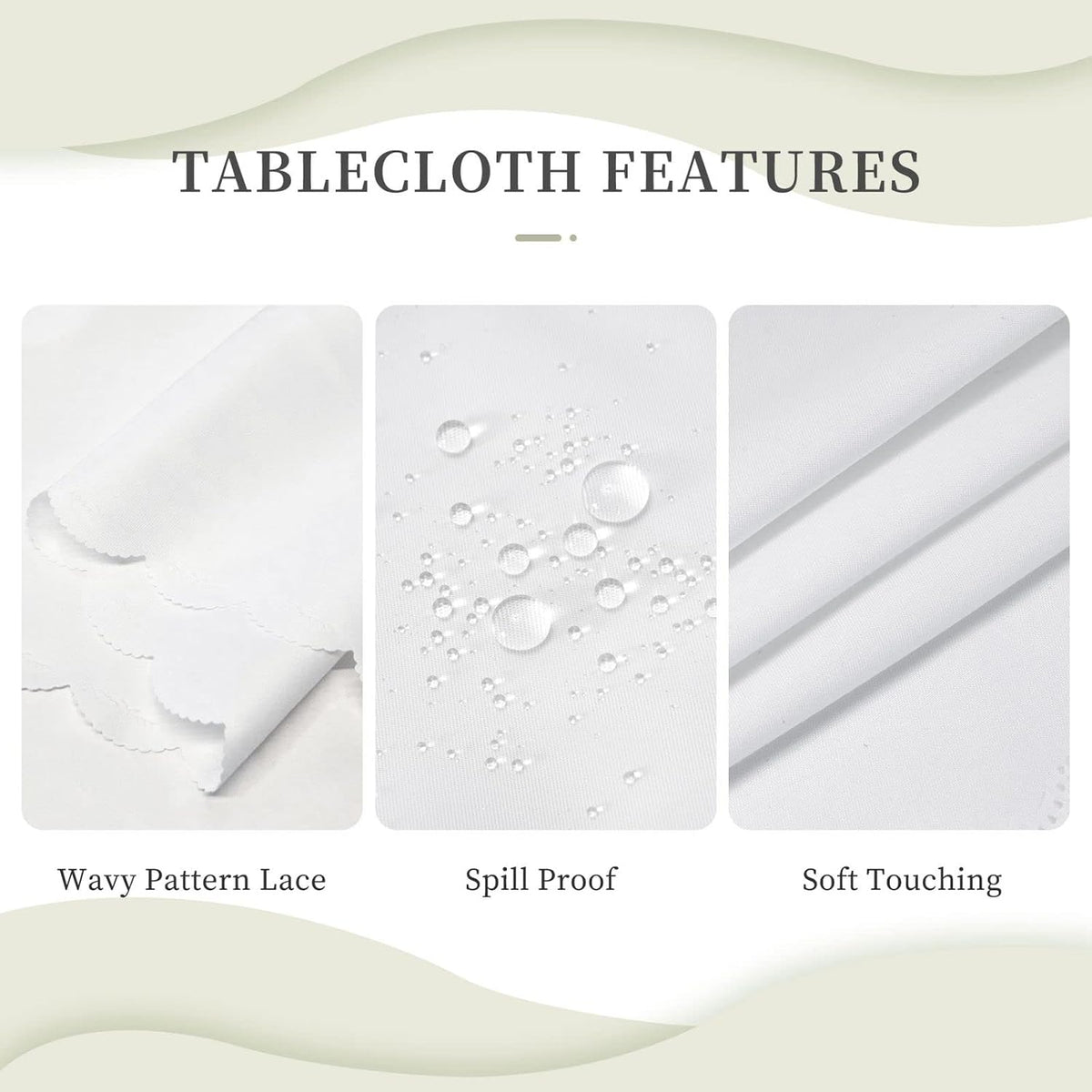 Palm Tropical Leaves Table Cloths Decorative for Dining Room, Palm Leaves Washable Tablecloth for Home, Restaurant, Outdoor Party Table Cover 54x72 Inch