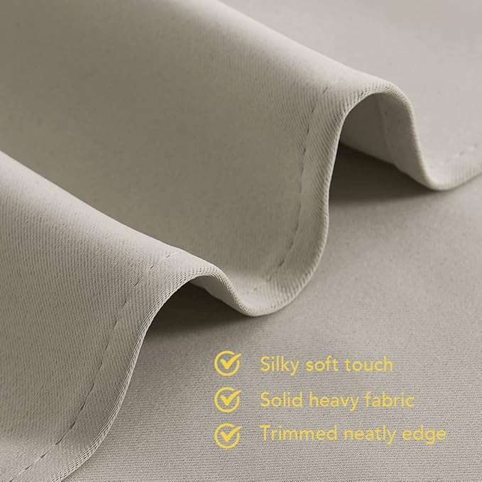 NICETOWN Natural Blackout Draperies Curtains - Image 5
