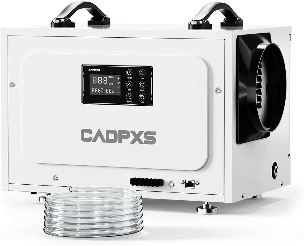 CADPXS 125 Pints Crawl Space Dehumidifier, Commercial Dehu with Drain Hose