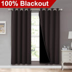 NICETOWN 100% Blackout Window Curtain Panels, Full Light Blocking Drapes - Image 2
