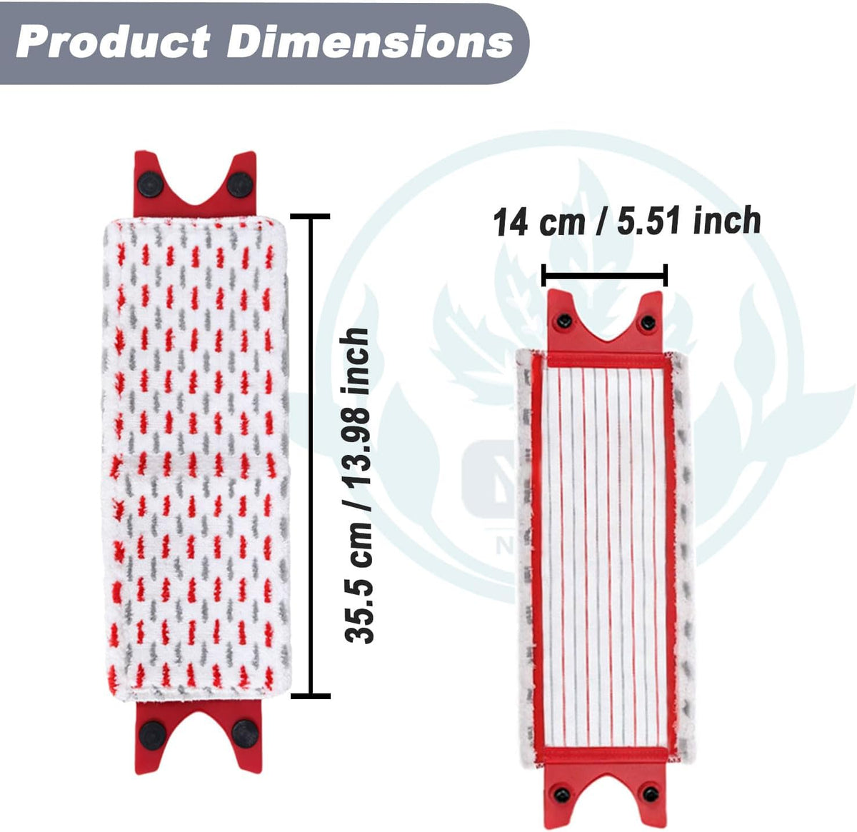 NKA 1 Pack Microfiber Mop Pads for Vileda UltraMax/Plus, 1-2 Spray