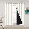 Yakamok 100% Blackout Curtains 54 Inches Long, 2 Thick Layers Thermal Insulated by Yakamok