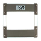 Taylor Digital Bathroom Scale, 440 lb Cap, Red LED, Anti-Slip, Black