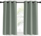 NICETOWN Bedroom Curtain Panels Blackout Draperies, Sage Green, 1 Pair - Image 2