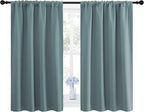 NICETOWN Greyish Blue Blackout Curtains Panels - Image 2