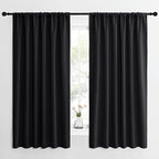 NICETOWN Halloween Black Blackout Curtain Blinds by NICETOWN