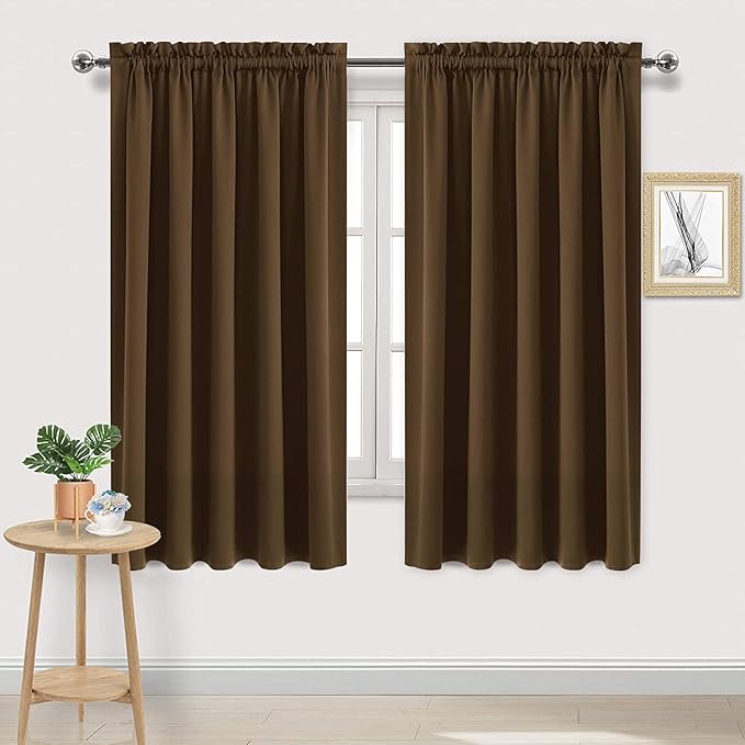 DWCN Blackout Curtains for Bedroom – Rod Pocket Thermal Insulated Noise by DWCN