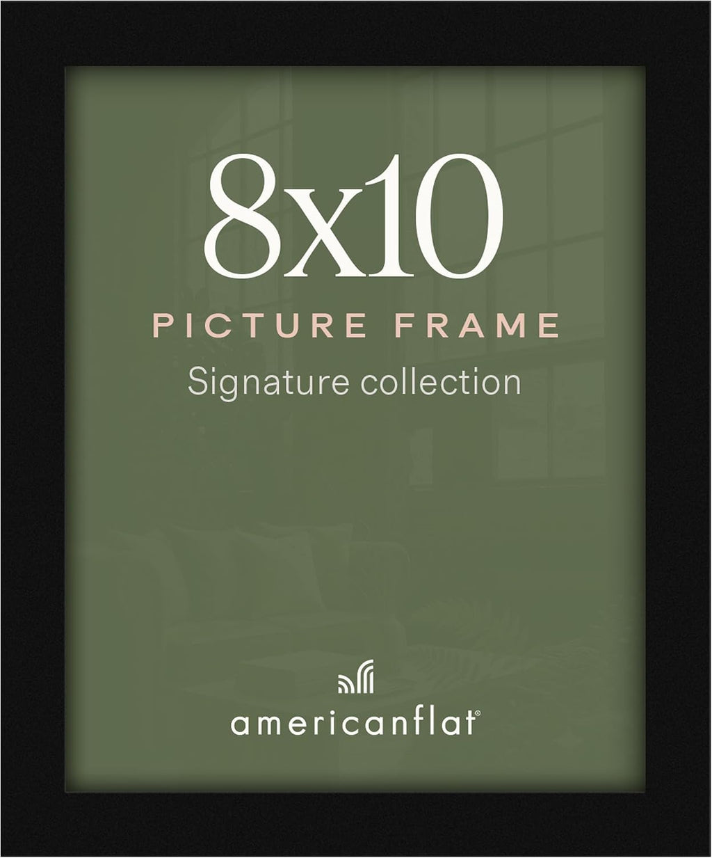 Americanflat 12x18 Picture Frame - Engineered Wood - Black