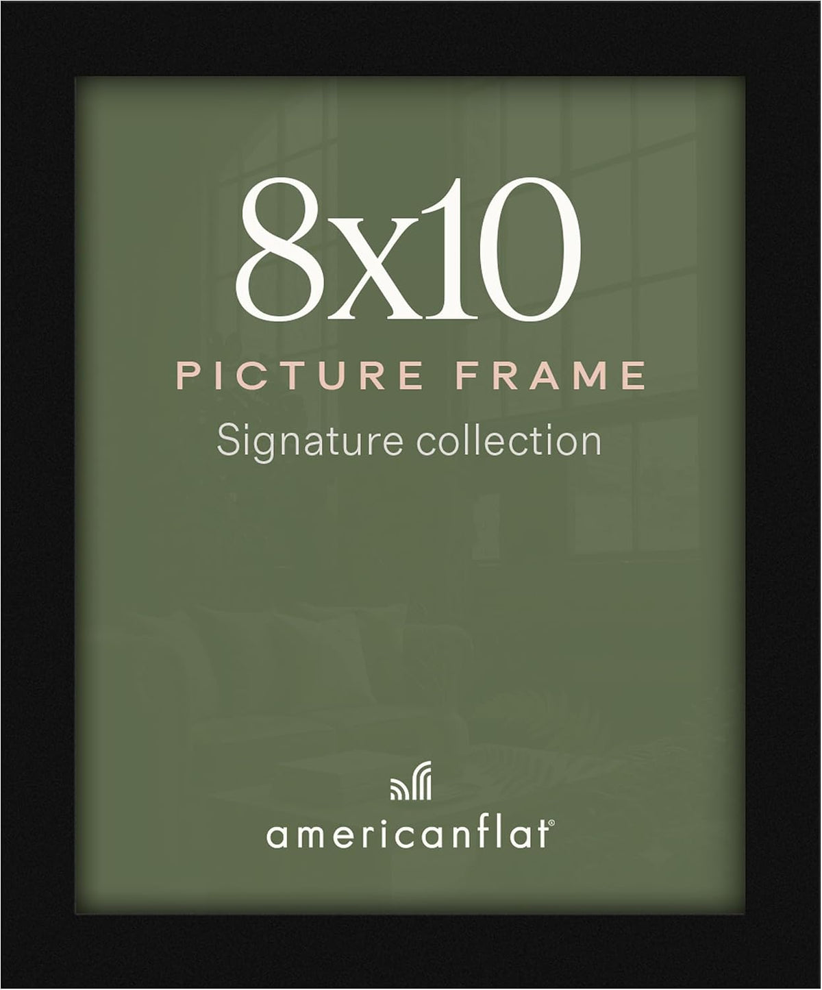 Americanflat 12x18 Picture Frame - Engineered Wood - Black
