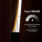 MIULEE Velvet Curtains 2 Panels Luxury Blackout Curtains - Image 5