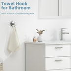 Robe Hook, Polished Chrome, 304 Stainless Steel, Wall Mount