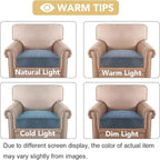 H.VERSAILTEX Velvet Stretch Couch Cushion Cover Plush Cushion Slipcover - Image 6