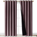 NICETOWN 100% Blackout Window Curtain Panels, Cold and Full Light Blocking - Image 2
