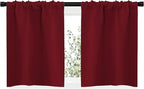 NICETOWN 20 inch Curtains for Small Windows, Thermal Insulated Privacy Short - Image 2