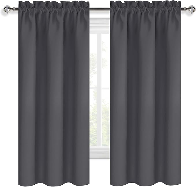 DWCN Blackout Curtains for Bedroom 72 Inch Length 2 Panels Set, Solid Thermal - Image 9