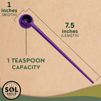Sol Soils Sol Biotics 2-in-1 Teaspoon and Repotting Soil Pick - Measuring Scoop for Soil Amendments with Plant Repotting Tool for Root Cleaning and Indoor Plant Care