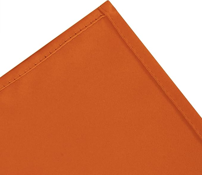 LEMOMO Blackout Curtains 52 x 90 Inch Long Orange Curtains Set of 2 Panels Room - Image 7