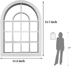 ZEXUIRU 2 Set Rustic Wall Mirrors for Bedroom Bathroom Living Room Entryway Wood Farmhouse Easy to Hang Framed Decorative Accent Hanging Wall-Mounted Mirror Set for Living Room - White