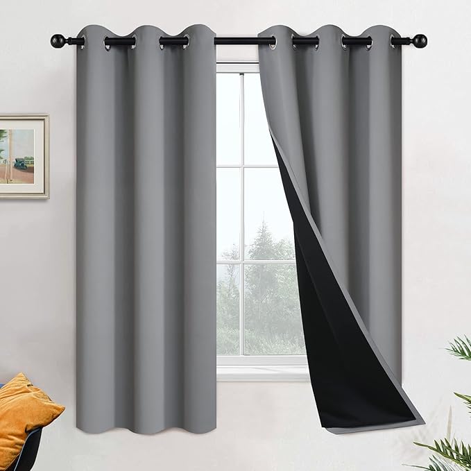 Yakamok 63 Inch Length 100% Blackout Curtains by Yakamok