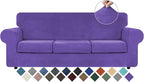 WEERRW 4 Pieces Velvet High Stretch Couch Covers by WEERRW