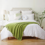 Battilo Lime Green Throw Blanket for Couch, 50"x60"