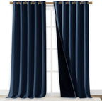 NICETOWN 100% Blackout Blinds, Laundry Room Decor Window Treatment Curtains - Image 2